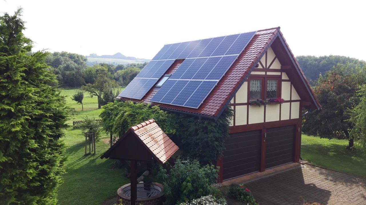 Ferienwohnung Zur Saaleaue Wettin ภายนอก รูปภาพ